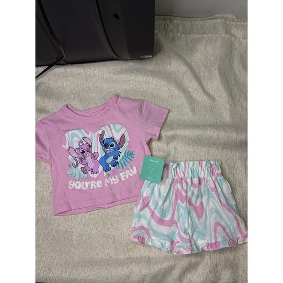 NWT pink Disney Lilo and stitch outfit size 12 months - Picture 2 of 10
